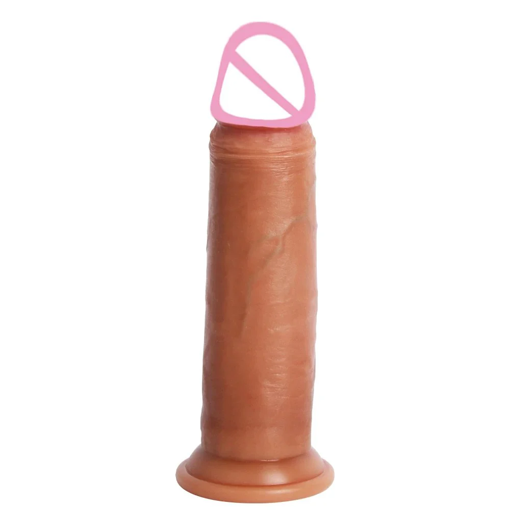 Remote Control Thin Vibrating Big Dildo Penis G Spot Stimulate Sliding Skin Silicone Dildo Vibrator for Women Huge Realistic