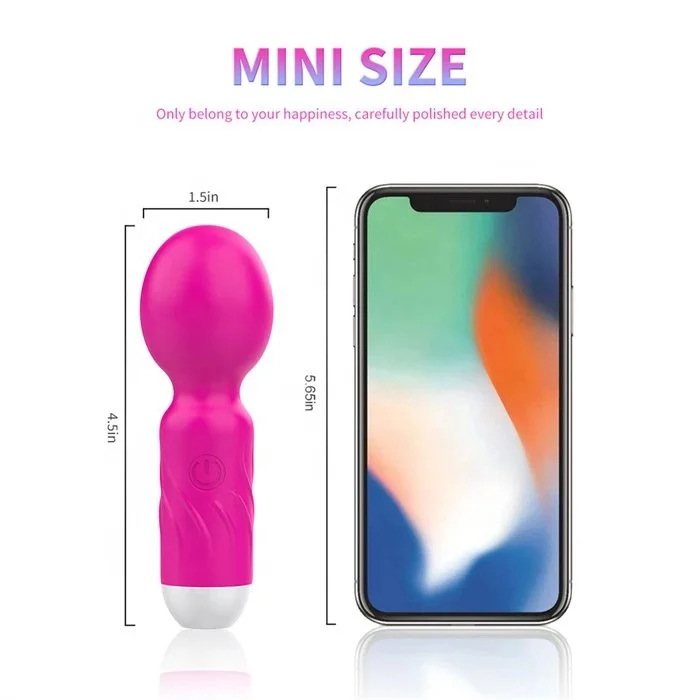 USB Rechargeable Personal Massager 10 Frequency Mini Wand for Muscle Tension Relief Vibrators for Personal Use