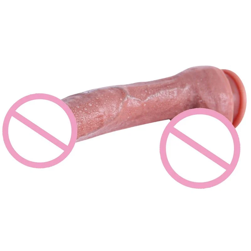 Double Layer Lifelike Feeling Penis Soft Skin Sexy Huge Big Dildo Female Masturbator XXXL Realistic Dildo for Women Sex Toy