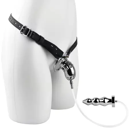 Metal Multipurpose Chastity Device Penis Cage With Anal Plug Stainless Steel Hollow Male Chastity Cage Sex Toys
