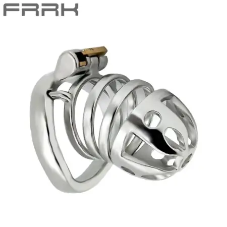34CNew Male Chastity Lock Metal Smooth Breathable Adult Alternative Training Sex Products Sex Control Device