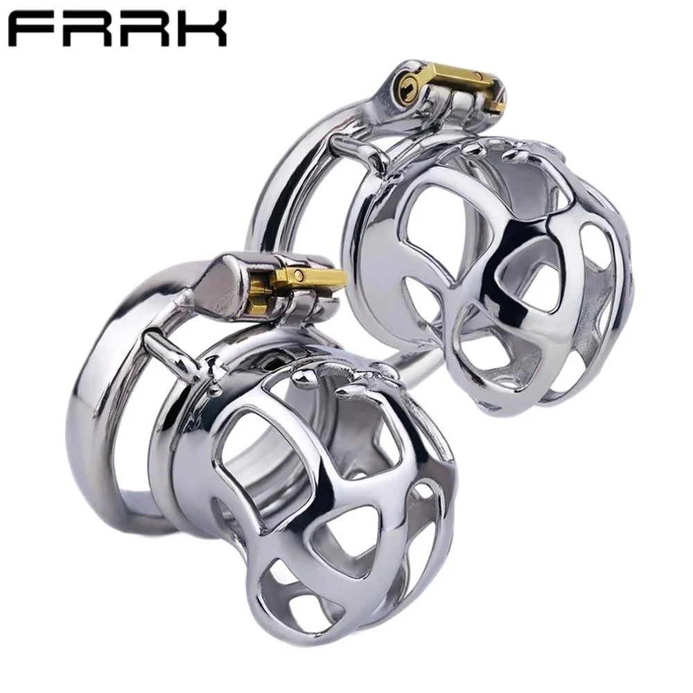 Metal Stainless Steel Male Chastity Lock Sex Cage Penis Lock Adult Sex Toys for Men Lightweight Feeling Chastity Lock