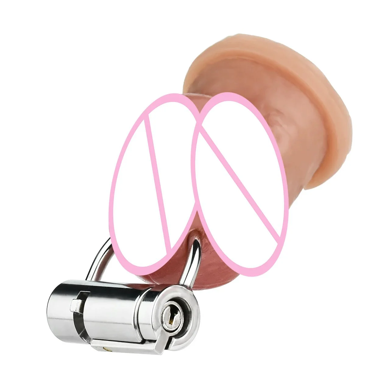 Metal Chastity Lock Male Penis Chastity Control Device Female Vagina Chastity Lock for Adult BDSM Flirting Sex Games Sex Toys