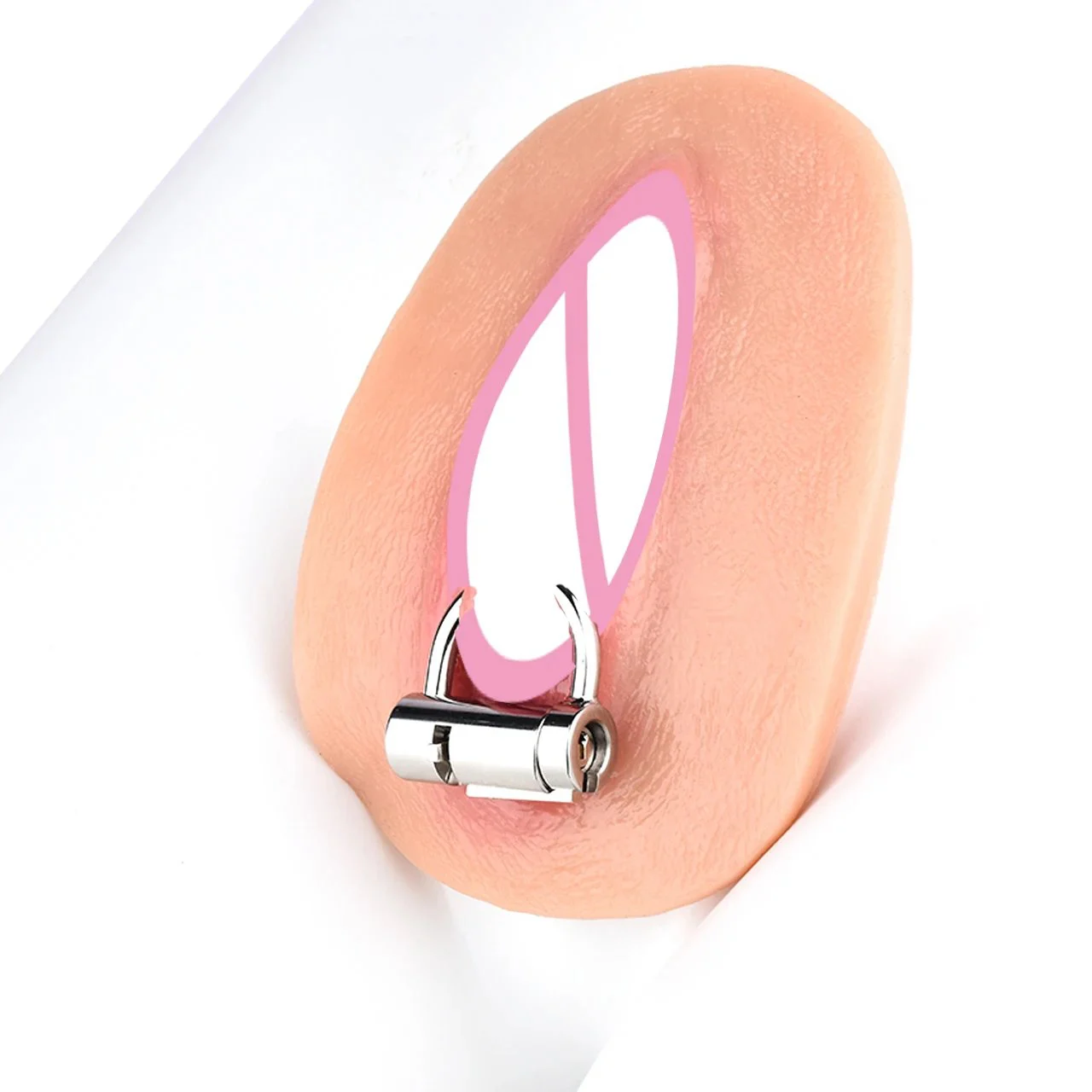 Metal PA Chastity Devices for Men Nipple Piercing Glans Piercing Accessories Fun