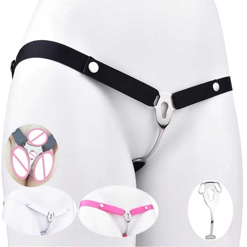 Clip Cage Men's Chastity Device Vaginal Chastity Lock Male Sissy Chastity Belt for Men Cock Cage Sex Toy