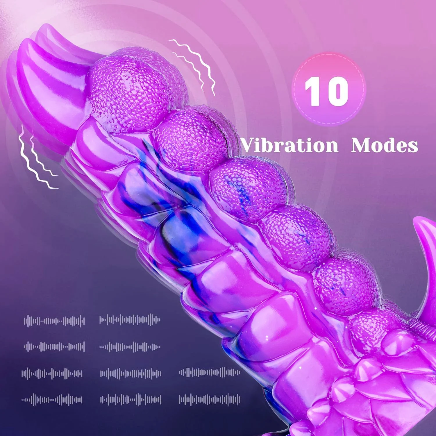 Remote Control Vibrating Silicone G-Spot Dildo 10 Vibrations 100% Waterproof USB Rechargeable Soft Beginner-Friendly Strong