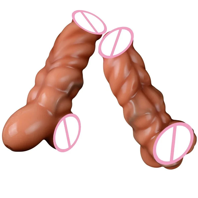 Real Big Soft with Hard Thick Penis Liquid Silicone Vibrator Anal Plug Sex Toy Large Vibrations Product for Woman