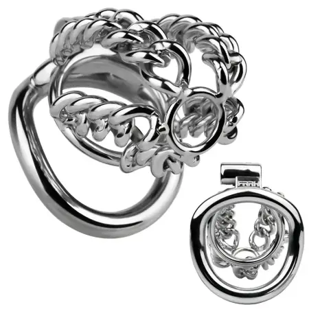 Linkage Chain Hollow Chastity Belt Cock Cage Stainless Steel Urethral Lock Penis Resistant Device for Adult Men