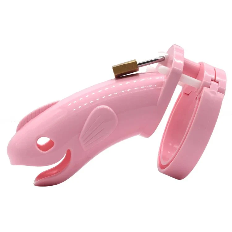 Long Male Chastity Device Plastic Fish Chastity Lock Couples Passion Tools Alternative Lock JJ Prevent Cheating