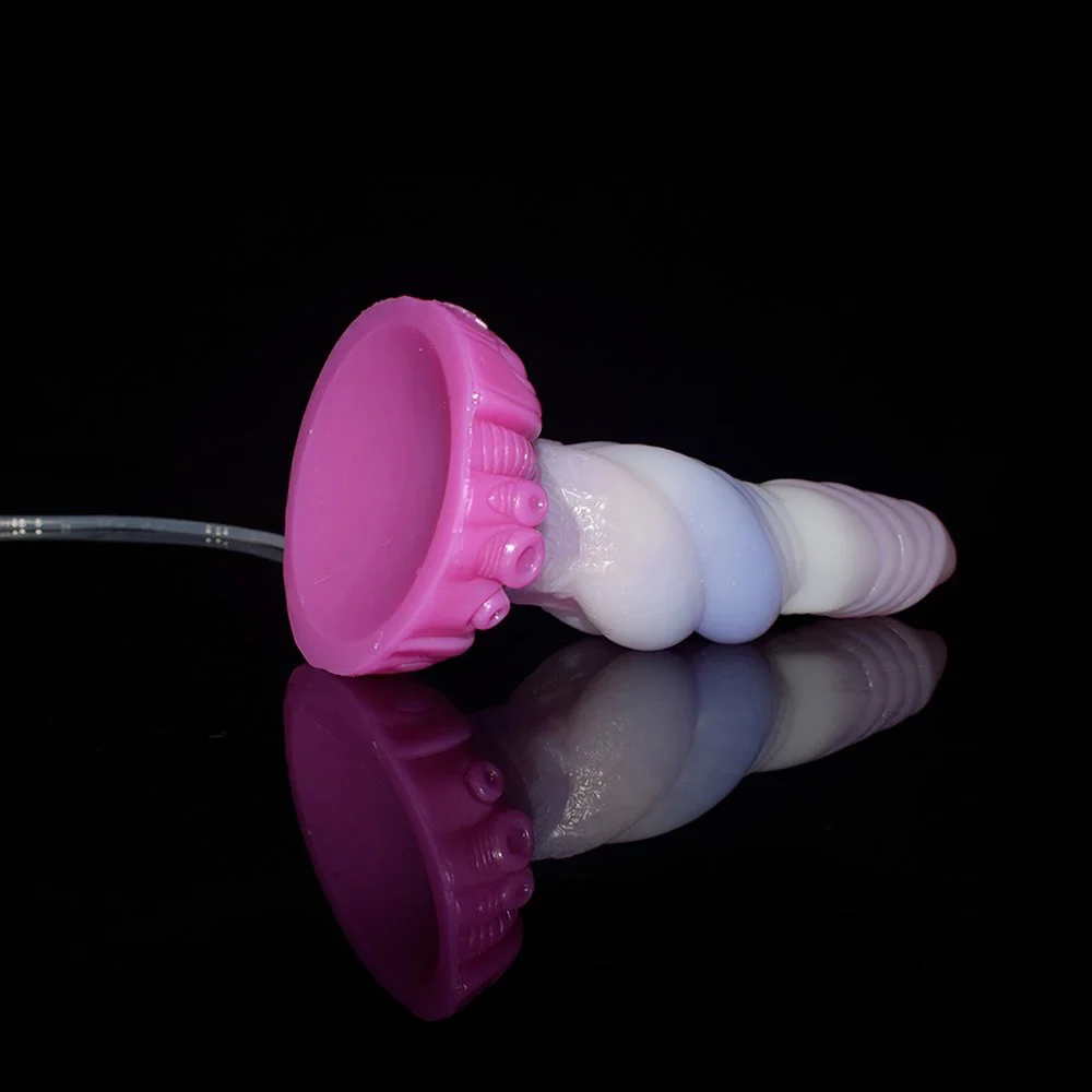 Ejaculating Function Huge Anal Plug Two Thick Rings Knot Fantasy Animal Dildo Sex Toys for Woman