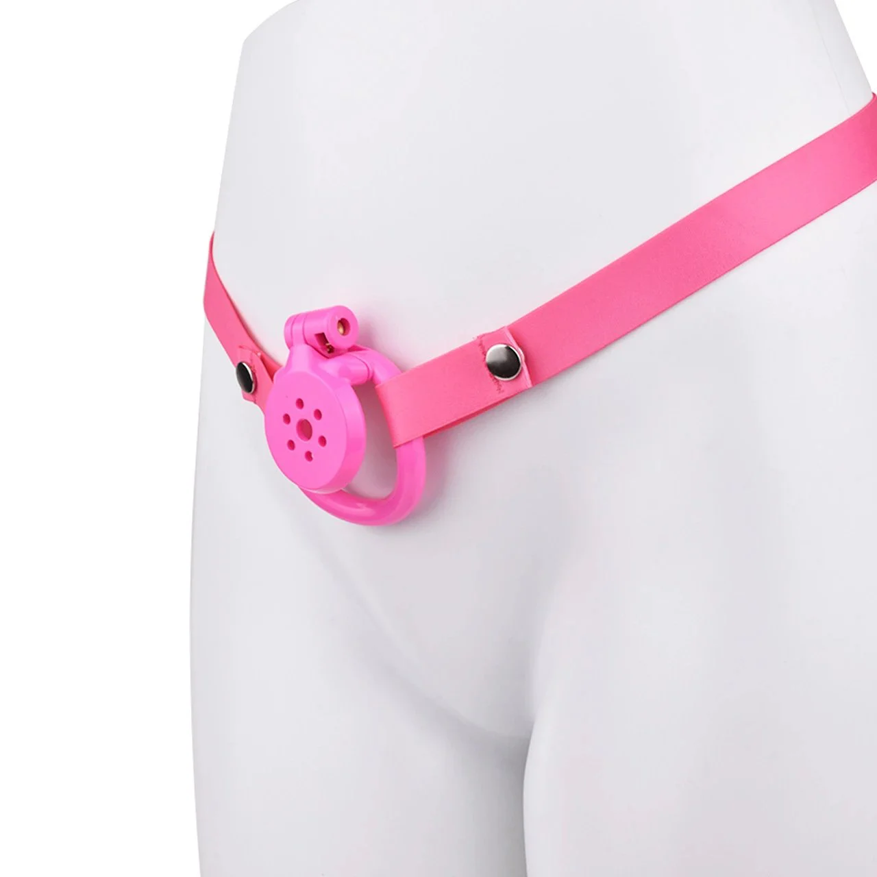 Chastity Cage for Men Strap on with Bondage Belt Sissy Cage Male Chastity Devices Flat Chastity Cage Lock Device