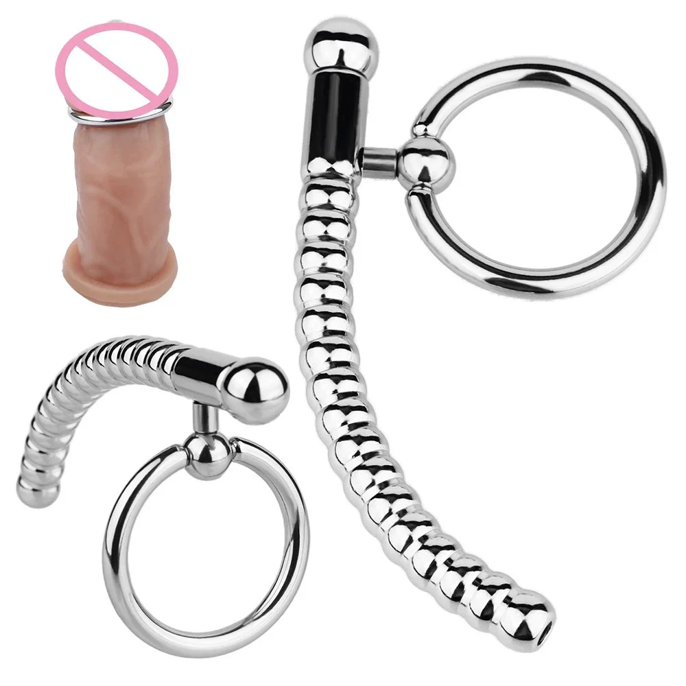Fantasy Design Urethral Sound for Men, Smooth Stainless Steel Male Penis Plug