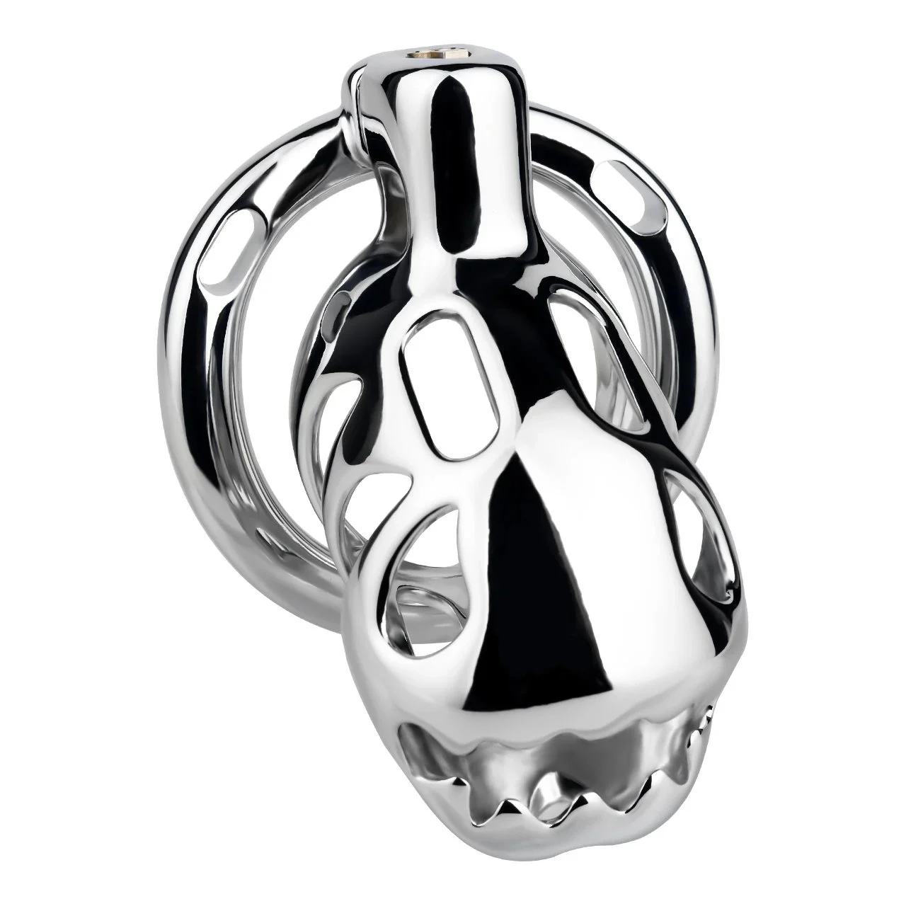 Male Chastity Cage Wearable Male Chastity Cage Metal Cage for Spicing up Intimacy Sex Toy Available in Four Sizes