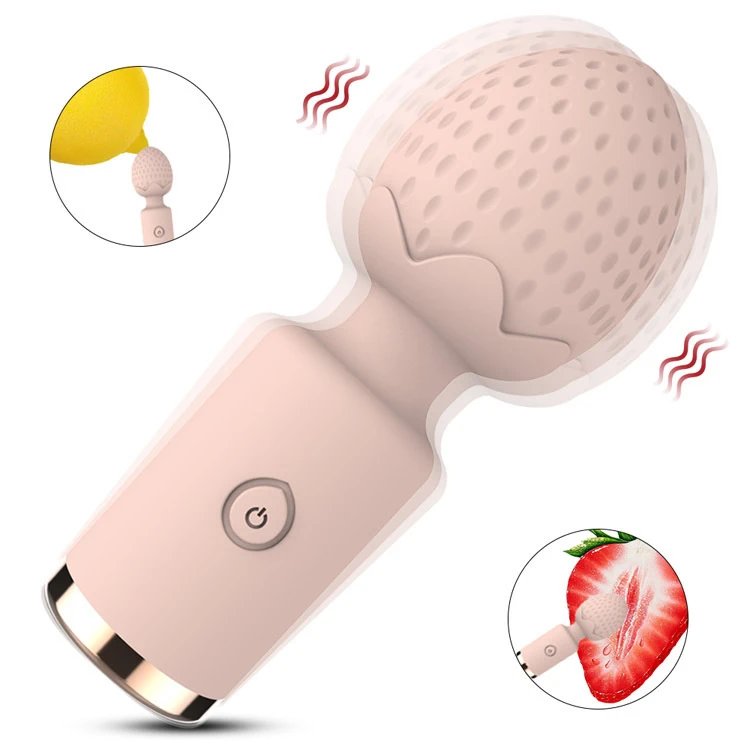 Waterproof USB 10 Frequency Wand Massager Portable Mini AV Vibrator Girls Sex Toy Women