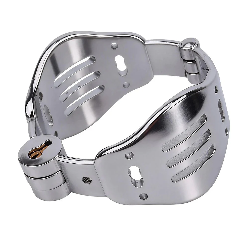 Metal Wrist & Ankle Cuff Chrome Plated Stainless Steel Wrist Cuff Anklet Metal Restraint Gear for Bondage Play Adult Sex Toys