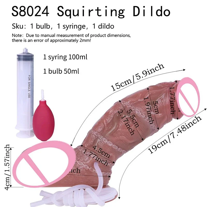 8 Styles Large Squirting Dildo Ejaculating Penis Sex Toys Big Dildo Thick Anal Plug Female Sex Toy Strap on Dildo