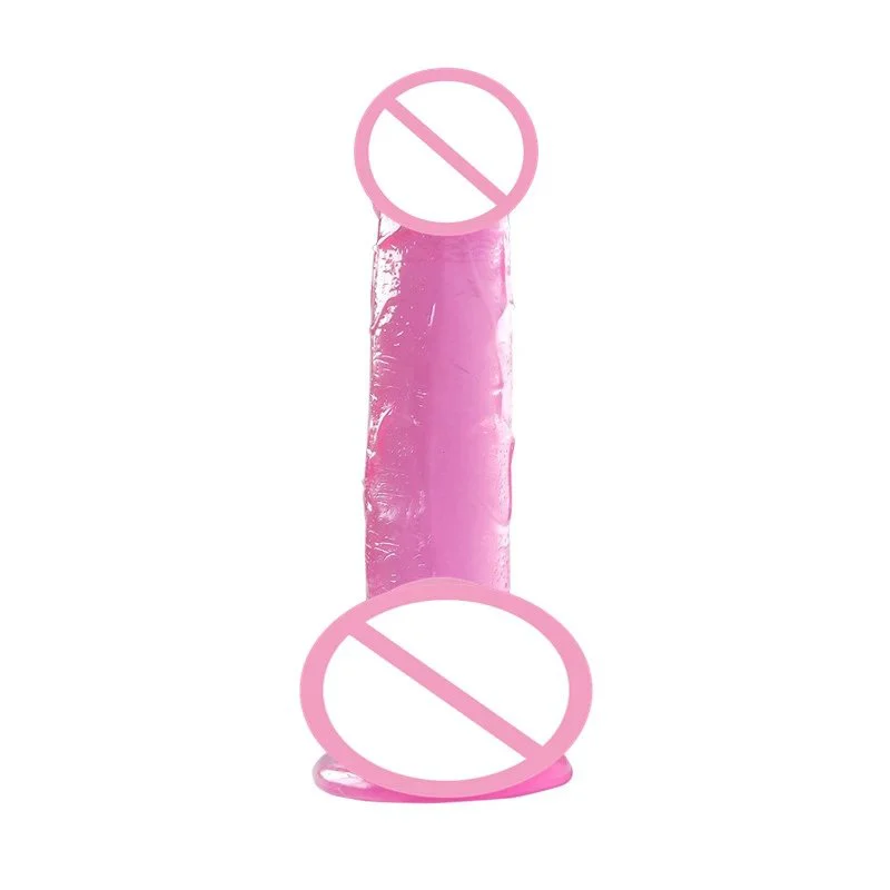 Realistic Clear Cock Transparent Real Dick with Suction Cup Artificial Penis Crystal Dildos