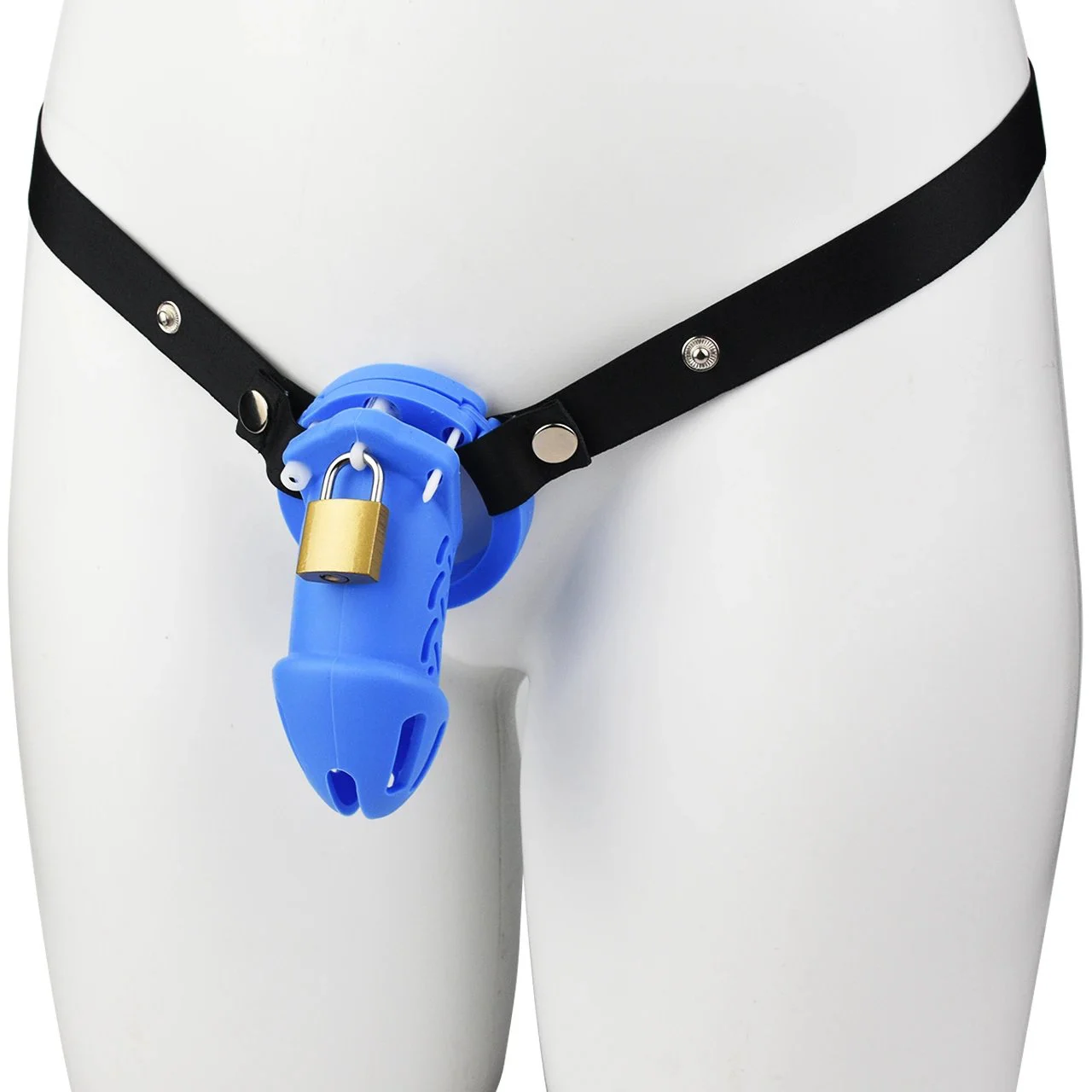 Liquid Silicone Chastity Lock for Men to Wear Penis Bird Cage CB Adult Sex Toys Belt Anti-off Chastity Device