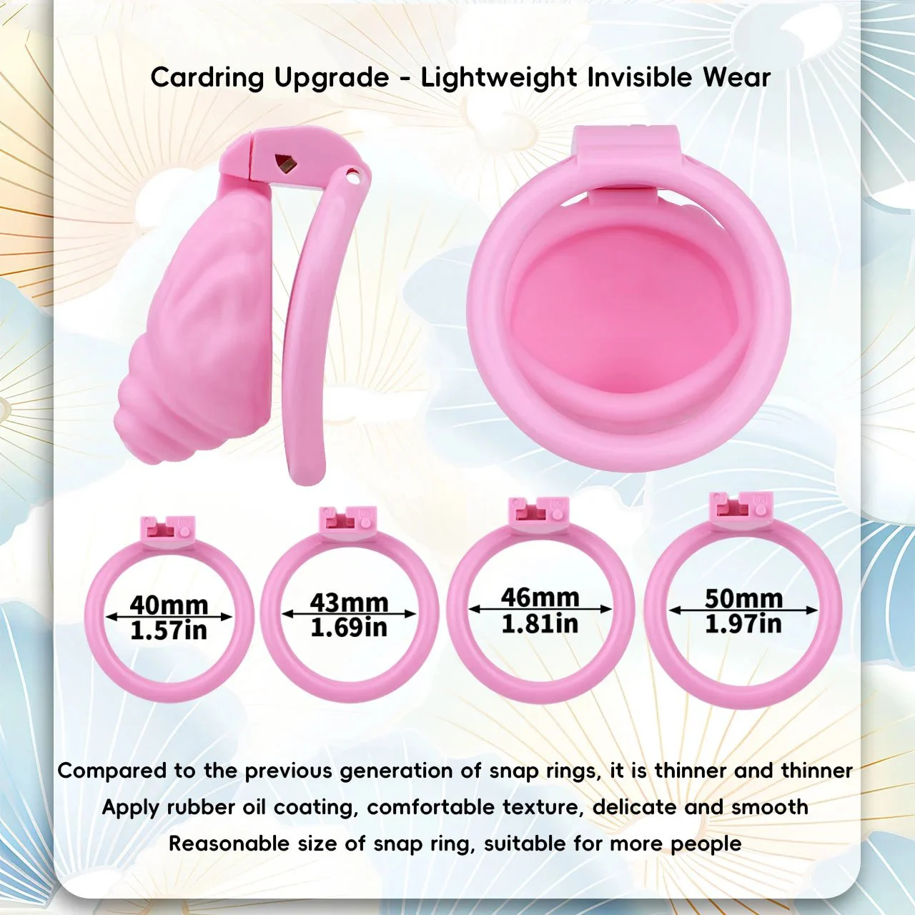 Conch Male Male Chastity Cage Sex Toys Sissies Femboy Cock Cage Device Penis Ring Male With 4 Size Men's Sex Toy
