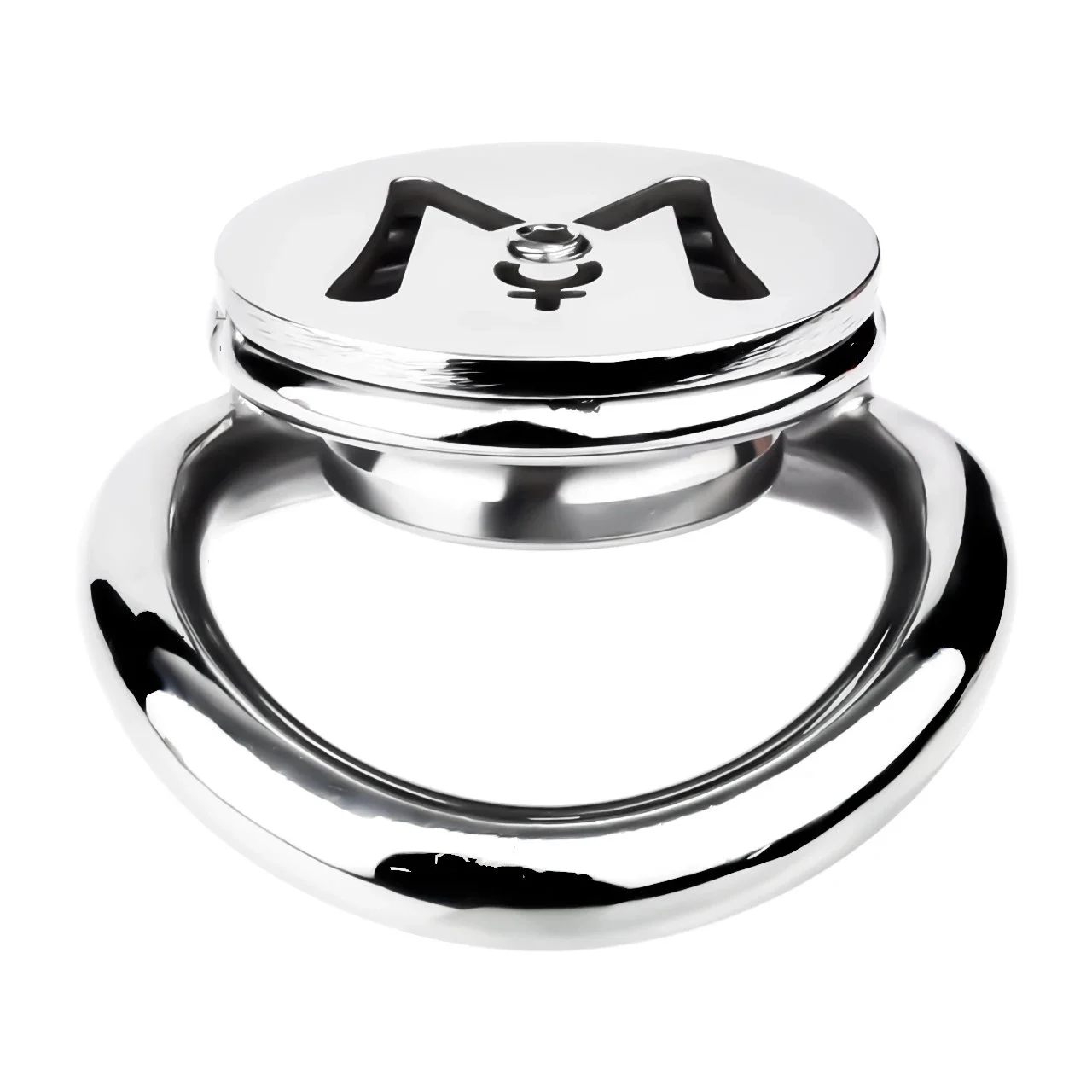 M Style Flat Chastity Cage Device with Removeable Urethral Inverted for Men Gay Metal Sex Toys Adult Sexy Shop