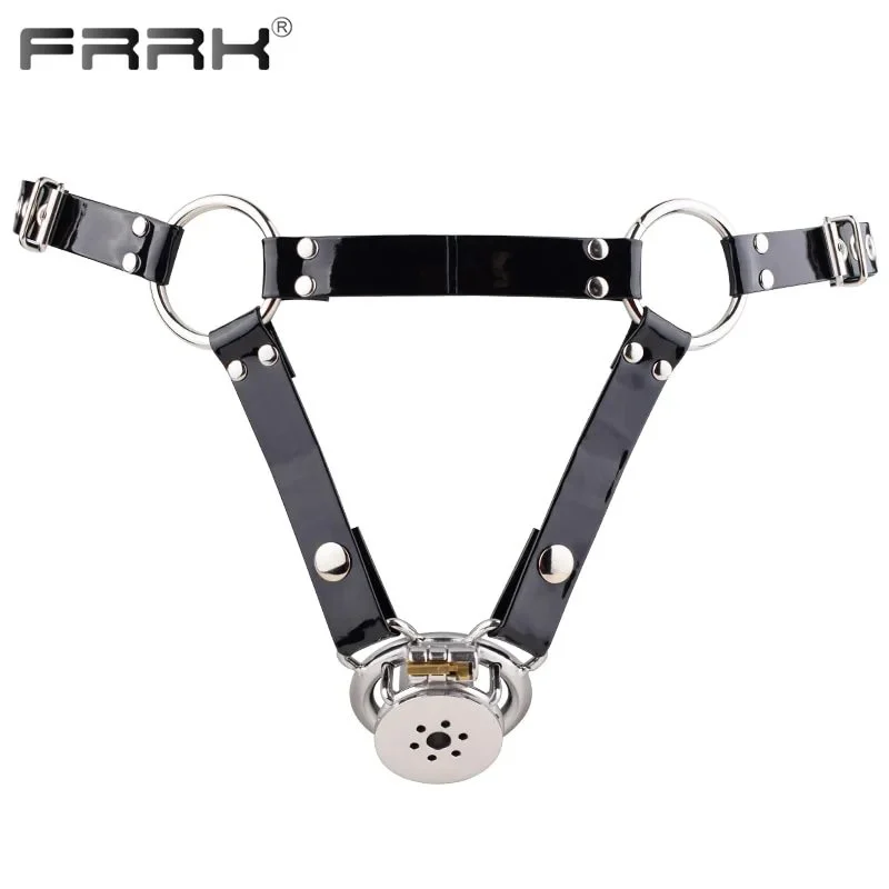 Male Chastity Belt Cock Cage Men Stainless Steel Adult Sex Toys Metal Penis Rings Lock Bondage Device