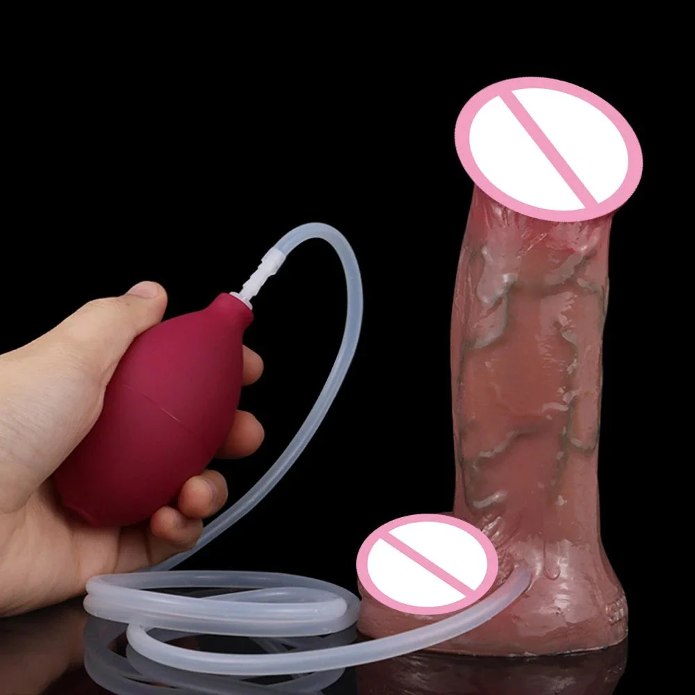 Realistic Masturbation Artificial Dildo Squirting Sex Toy Female Orgasm Ejaculating Squirting Anal Plug for Woman