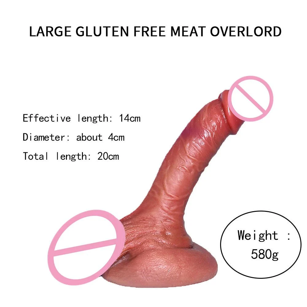 Real Skin Artificial Penis Large Dildo Huge Big Size Silicone Dildo With Strong Suction Cup