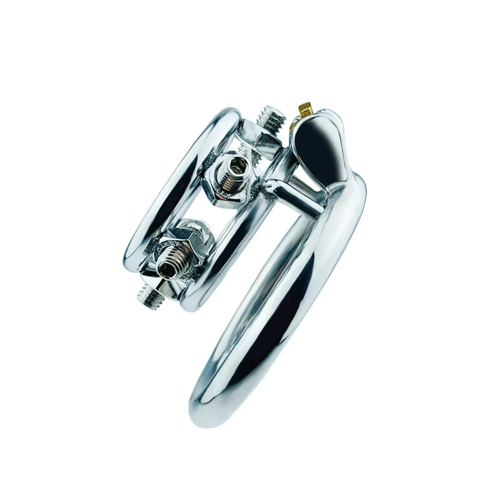 Chastity Cage Male Sex Toys High Standard Male Chastity Device with 4 Size Rings Metal Lock Locking Erotic