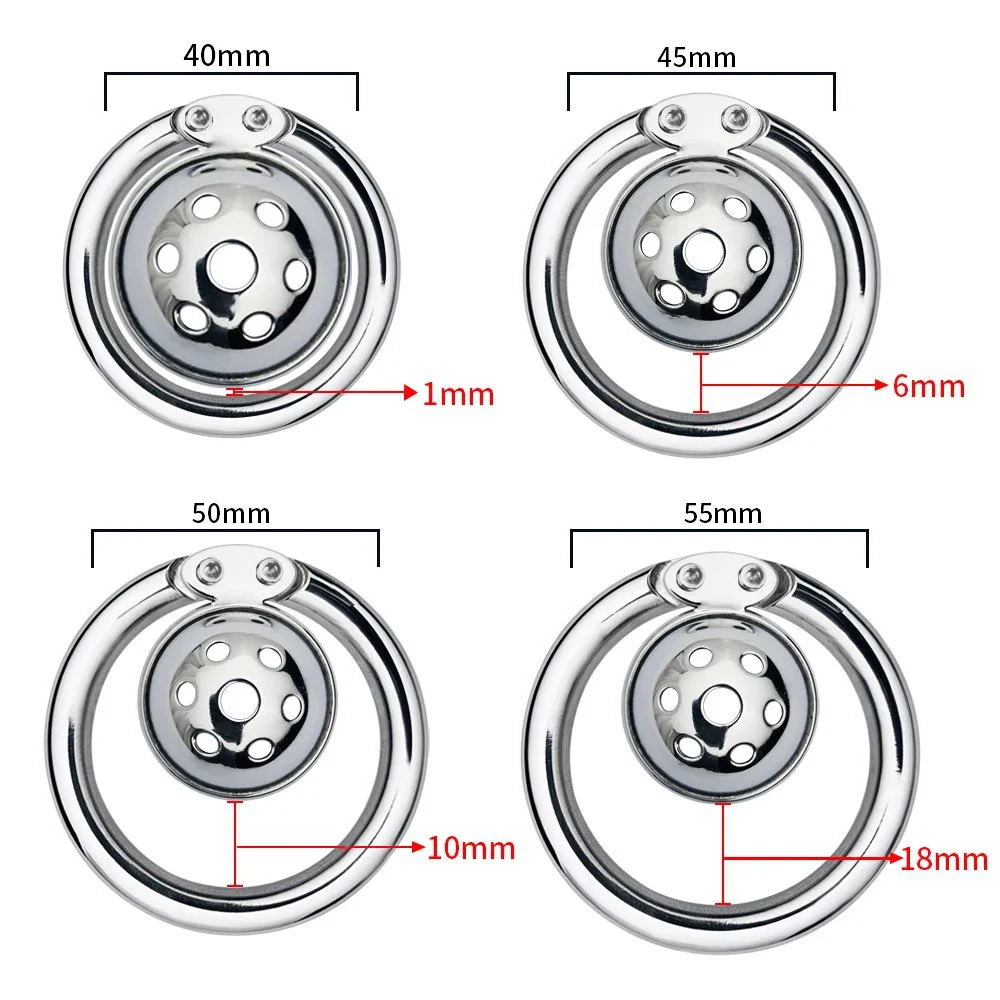 Chastity Device Stainless Steel Chastity Cage Male Invisible Stainless Steel Chastity Belt Device Flat Cage Sissy Binding