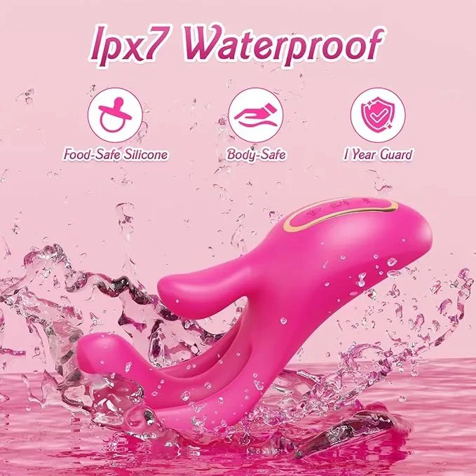 Vibrators Adult Sex Toys for Women - Finger Vibrator with 10 Flapping Patterns & 10 Vibration Modes