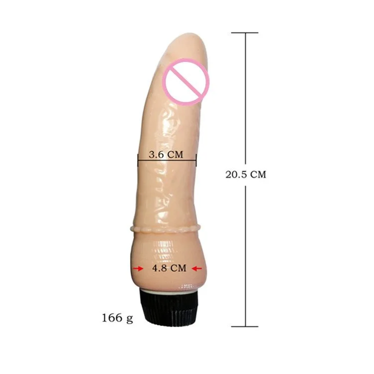 Realistic Large Size 20.5CM TPE Jelly Sex Toys Dildo Vibrator for Women