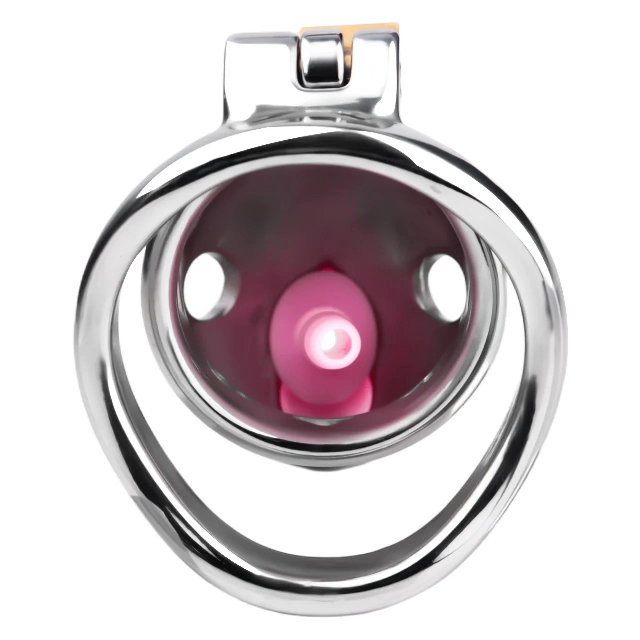 Male Chastity Cage with Catheter for Restraint, Featuring a Metal Lock and Soft Catheter, Suitable for Men