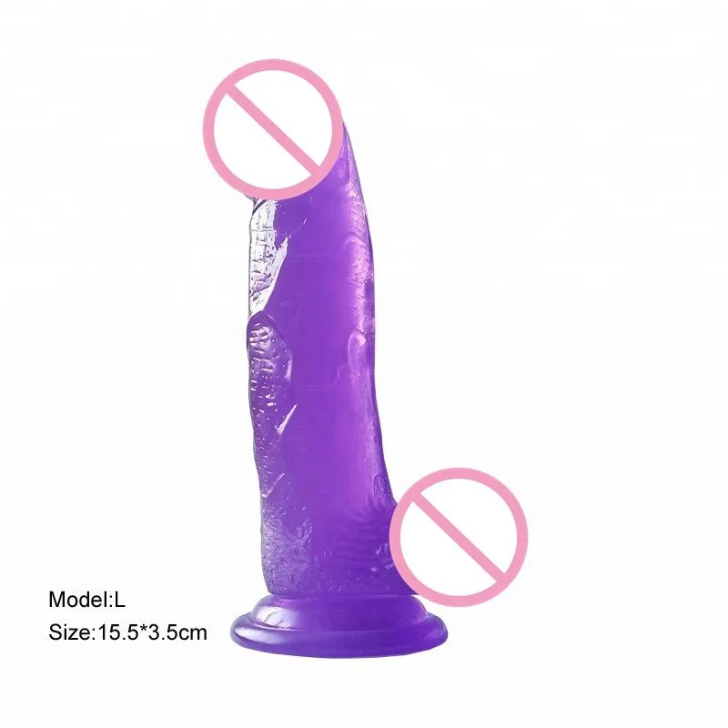 Realistic Clear Cock Transparent Real Dick with Suction Cup Artificial Penis Crystal Dildos