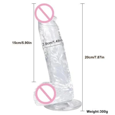 Realistic Dildo Clear Jelly Dildo With Suction Cup for Women Masturbator G Spot Clit Vaginal Stimulator Men Anal Adult Sex Toys