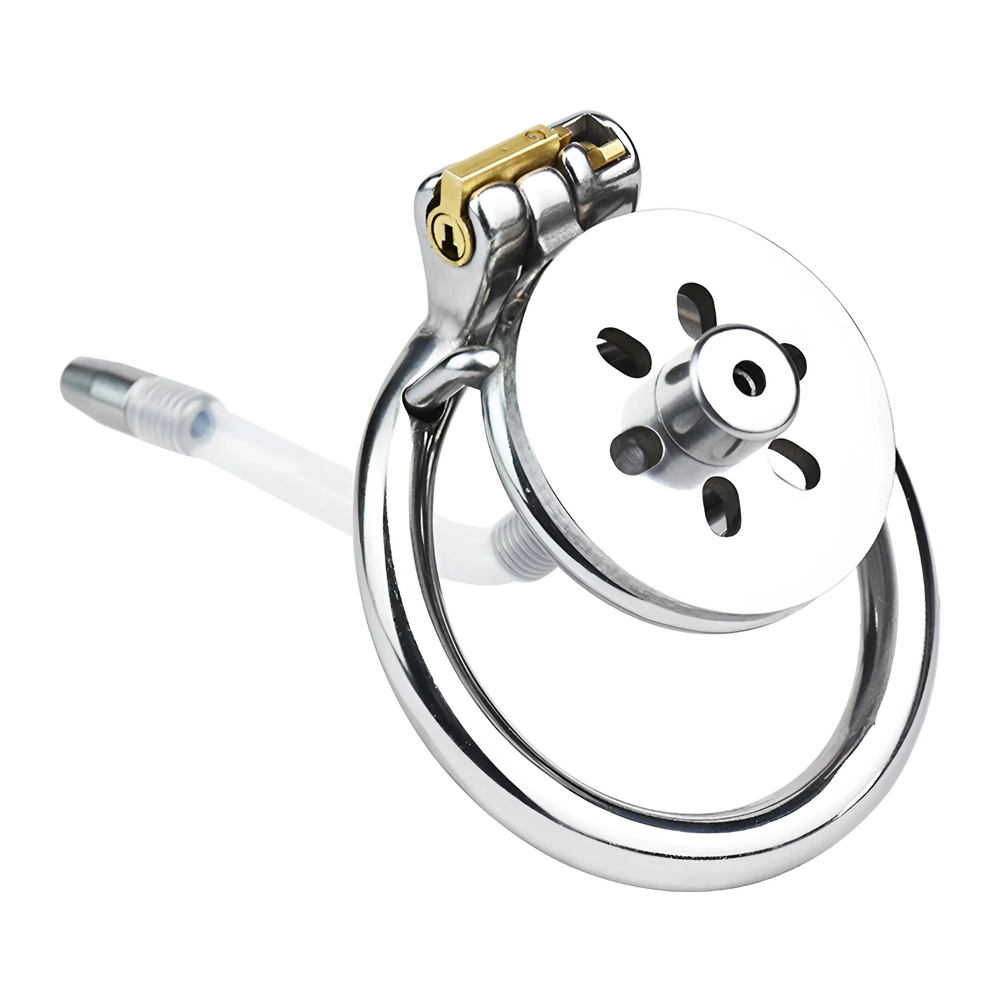 Male Invisible Stainless Steel Chastity Belt Device Flat Cage Sissy Binding Inverted Chastity Cages