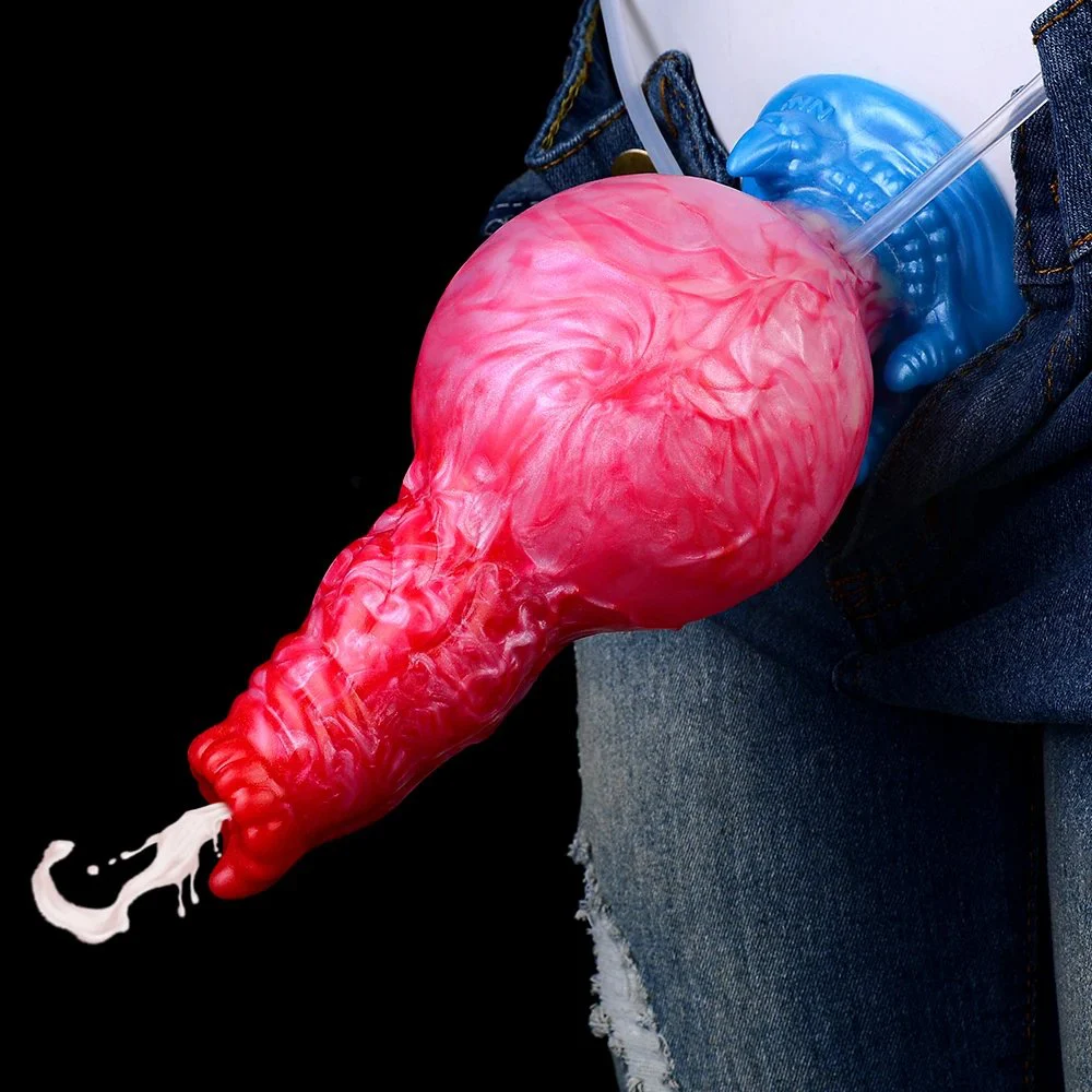 Realistic Dog Knot Dildo Anal Dildo with Jet Inflation Function Real Skin Feel