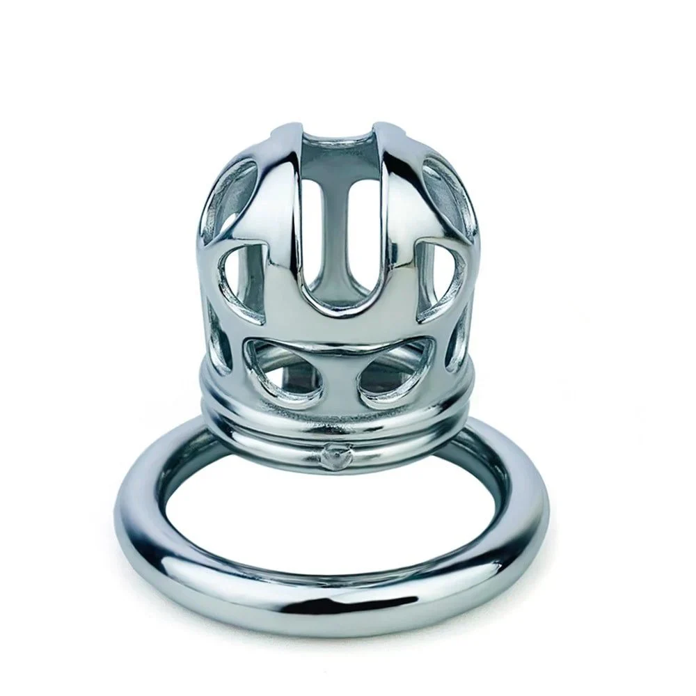 Male Chastity Lock Metal Stainless Steel Penis Ring Narrow Chastity Cage Erotic Control Device Bondage Sex Toys