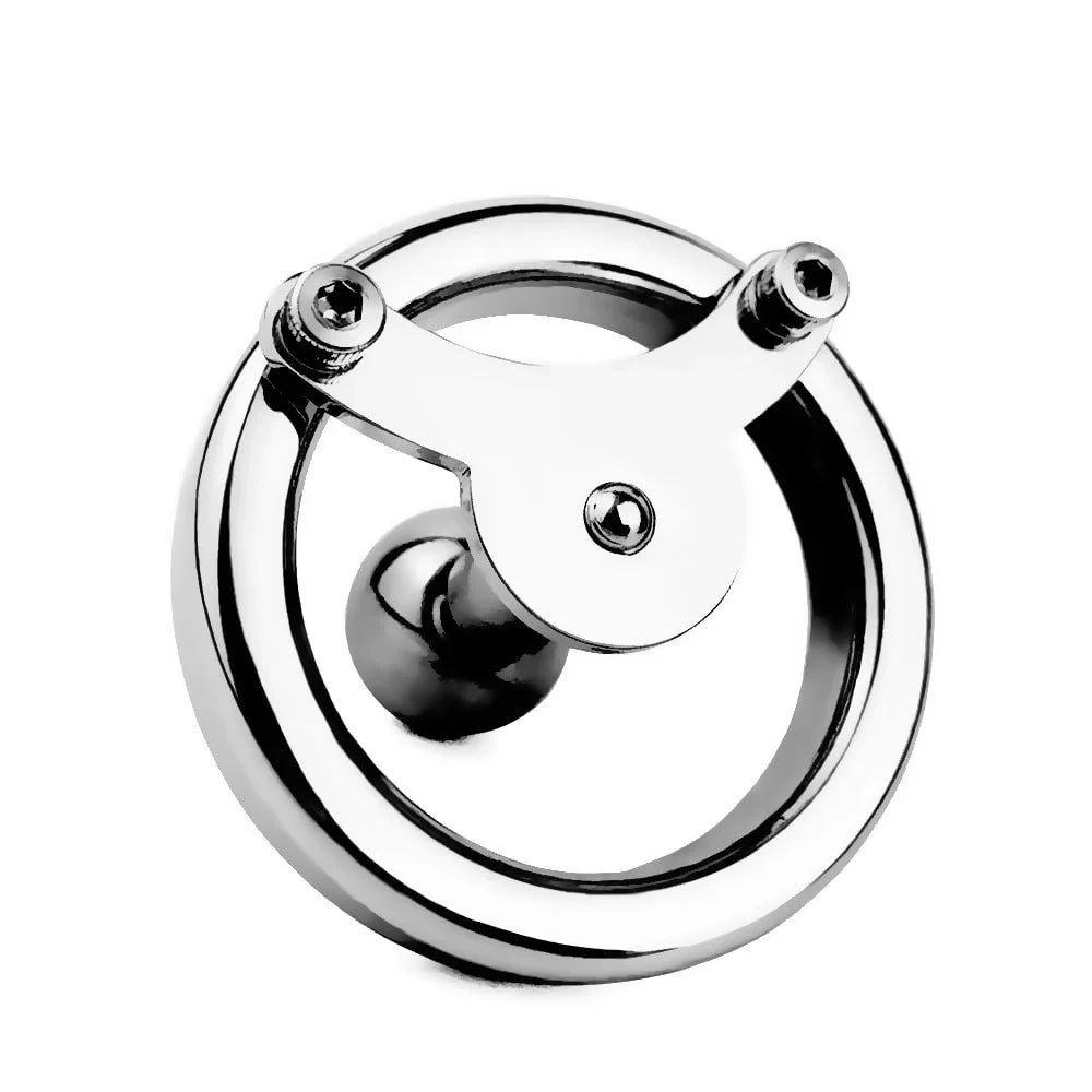 Penis Ring Metal Heavy Duty Stainless Steel Simple Negative Lock Chastity Cage Men's BDSM Sex Toys Ring Chastity Device
