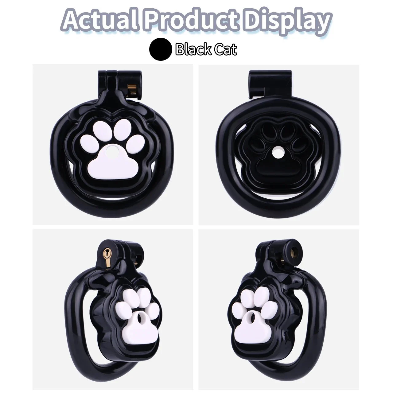 Male Resin Chastity Lock with Wearable Tube a Chastity Toy Suitable for Enthusiasts Available in Multiple Sizes