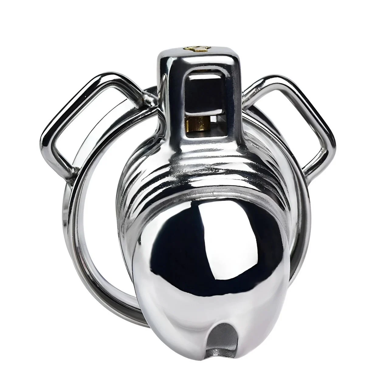 Penis Shaped Chastity Cage Metal Male Chastity Device Sex Toys for Men Cock Lock Cage 304 Stainless Steel Adult Toy