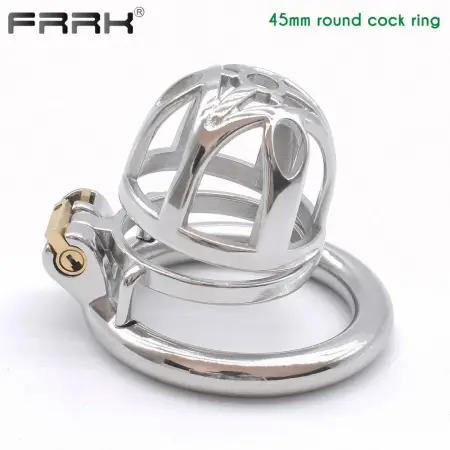 Male Chastity Device Metal Cock Cage Stainless Steel Penis Rings Sissy Erect Denial Bondage Her Control Fetish Sex Toy