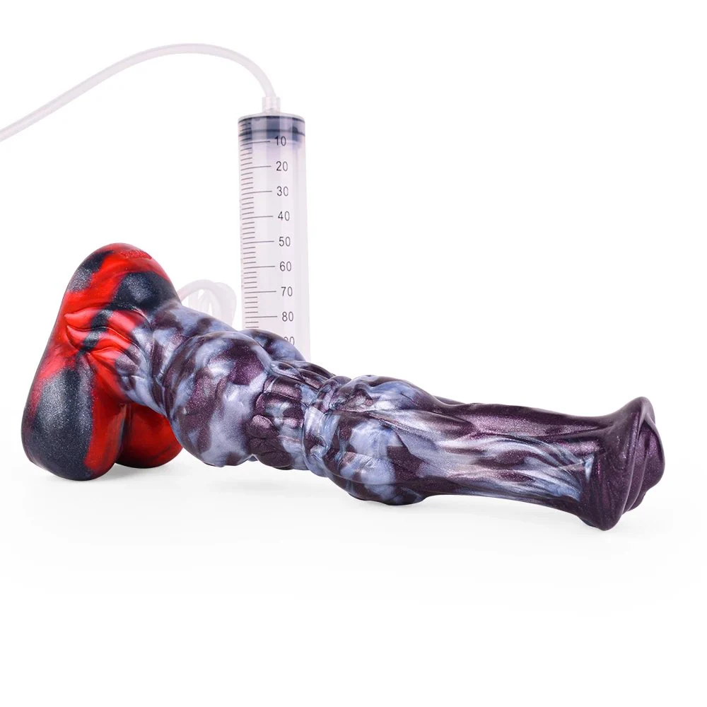 Fantasy Ejaculation Dildo knotted dragon dildo With suction cup Sucker Curved Squirting Penis plug adult sex toys men women