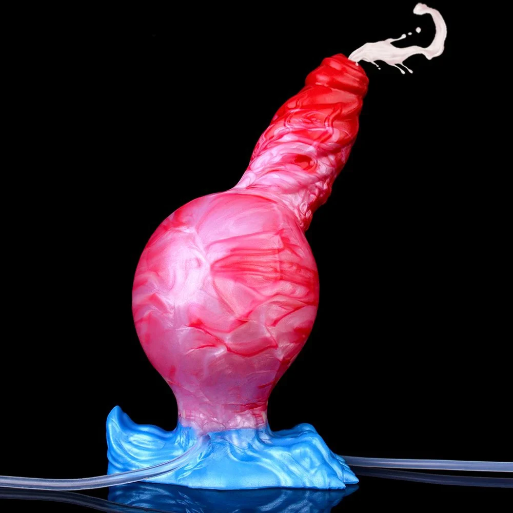 Fantasy Dragon Dildo New Silicone Soft Inflatable Water Spray Simulated Intercourse Dildo Gay Adult Anal Plug Penis Sex Toy