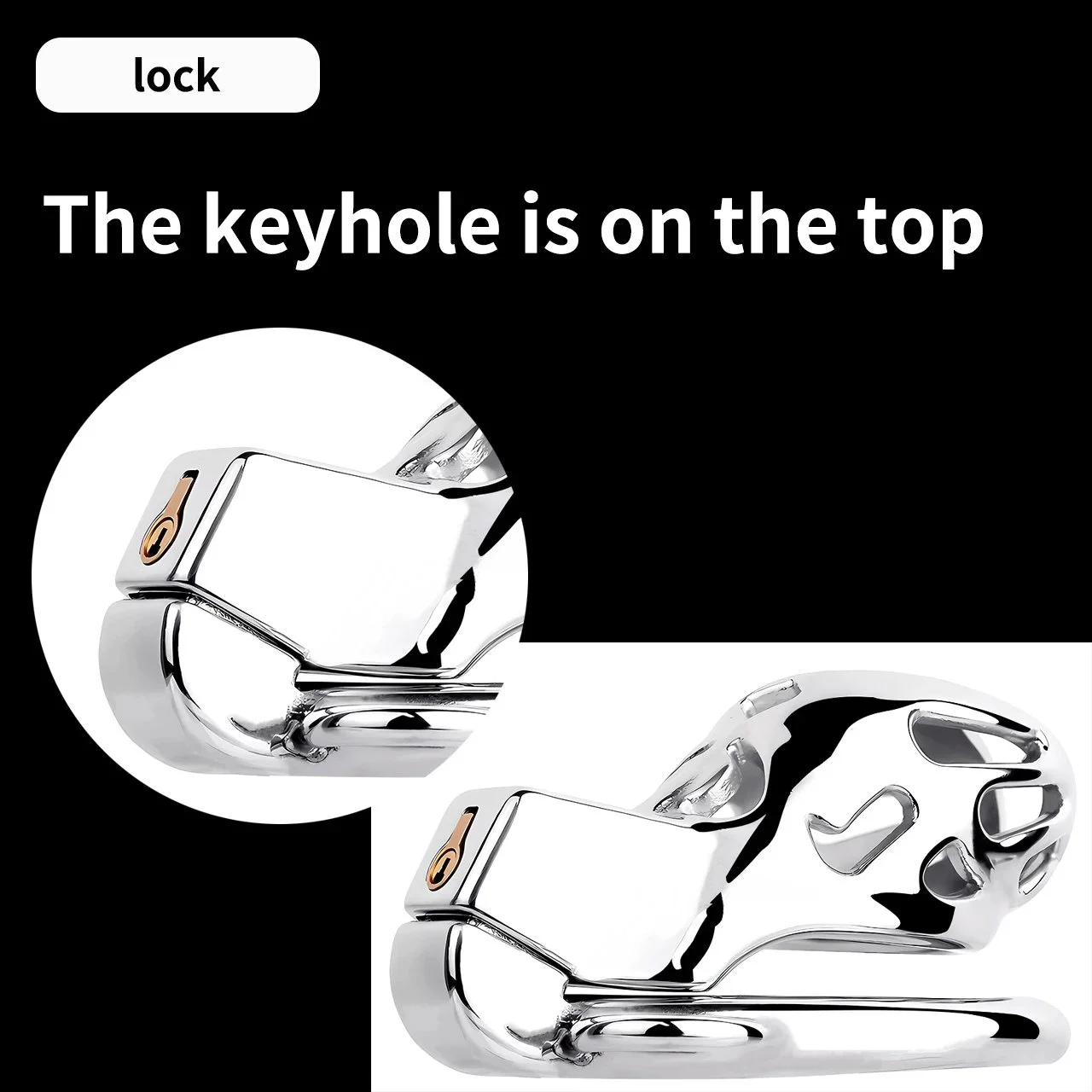Four Size Male Chastity Device Gay Bird Cage Lock Cock Sex Restraint Ring Stainless Steel Chastity Cage with Wearable Belt