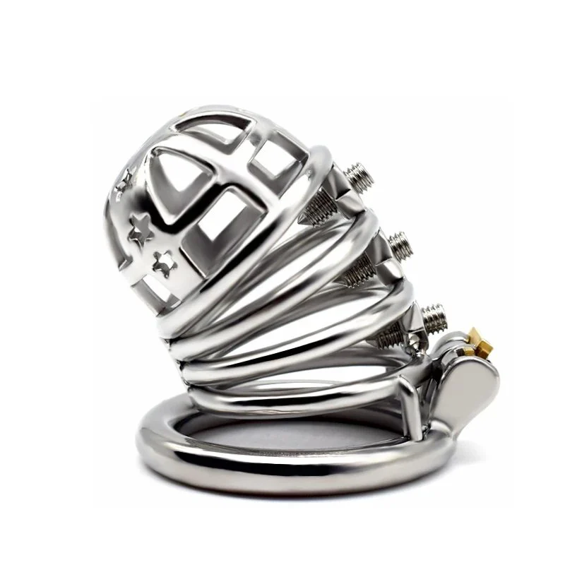 70 Sex Shop New Spiked Metal Chastity Cage Cock Cage Male Chastity Devices
