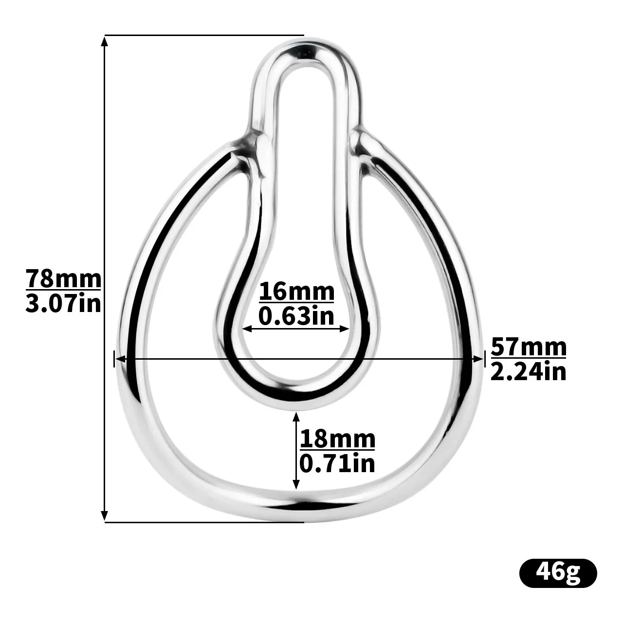 High Quality Chastity Clip with Body-hugging Design Lock Bird Sex Bondage Male Chastity Clip for Men Sex Game