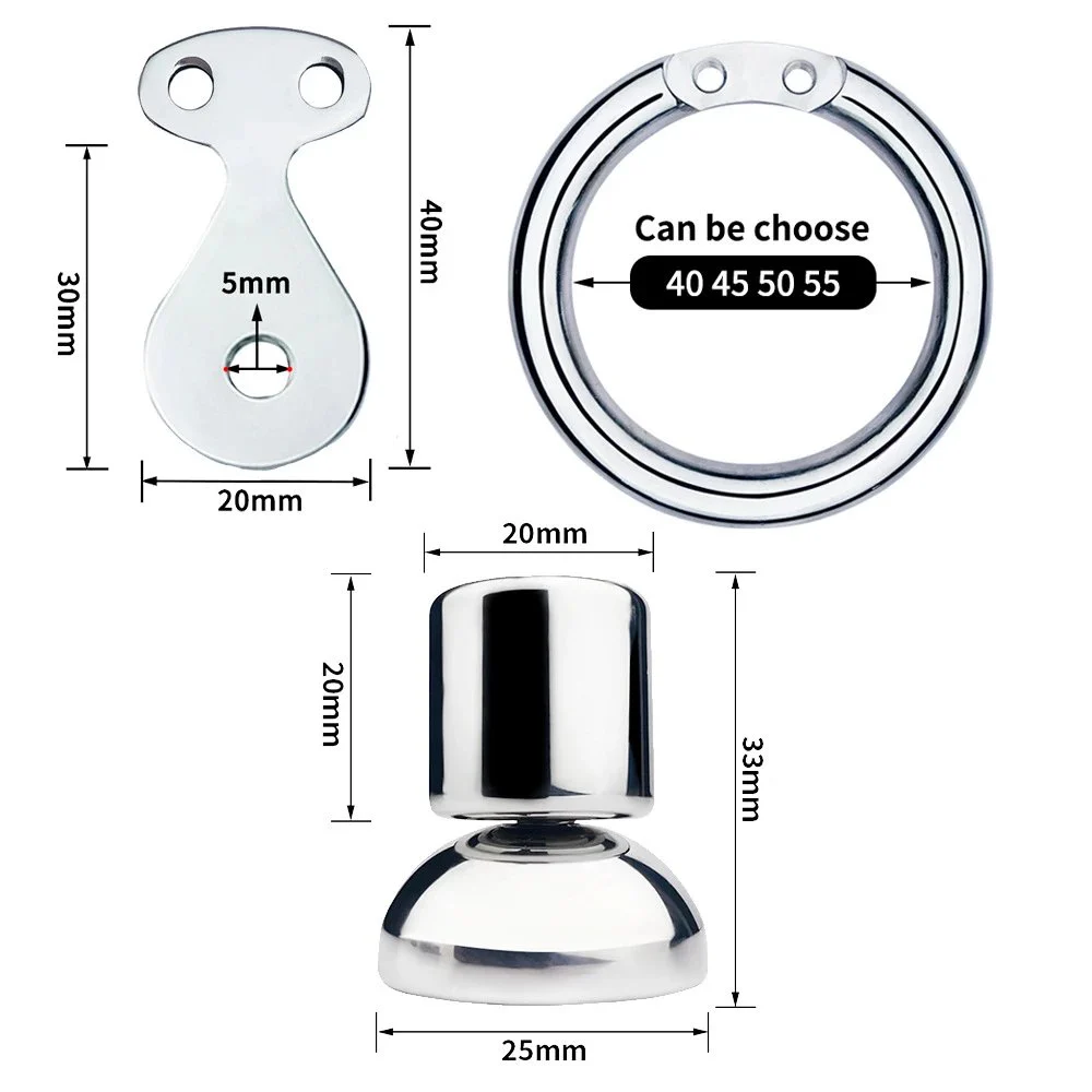 Inverted Urethral Chastity Cage Device with Dildo Head Negative Adult Penis Plug Bondage Sex Toys
