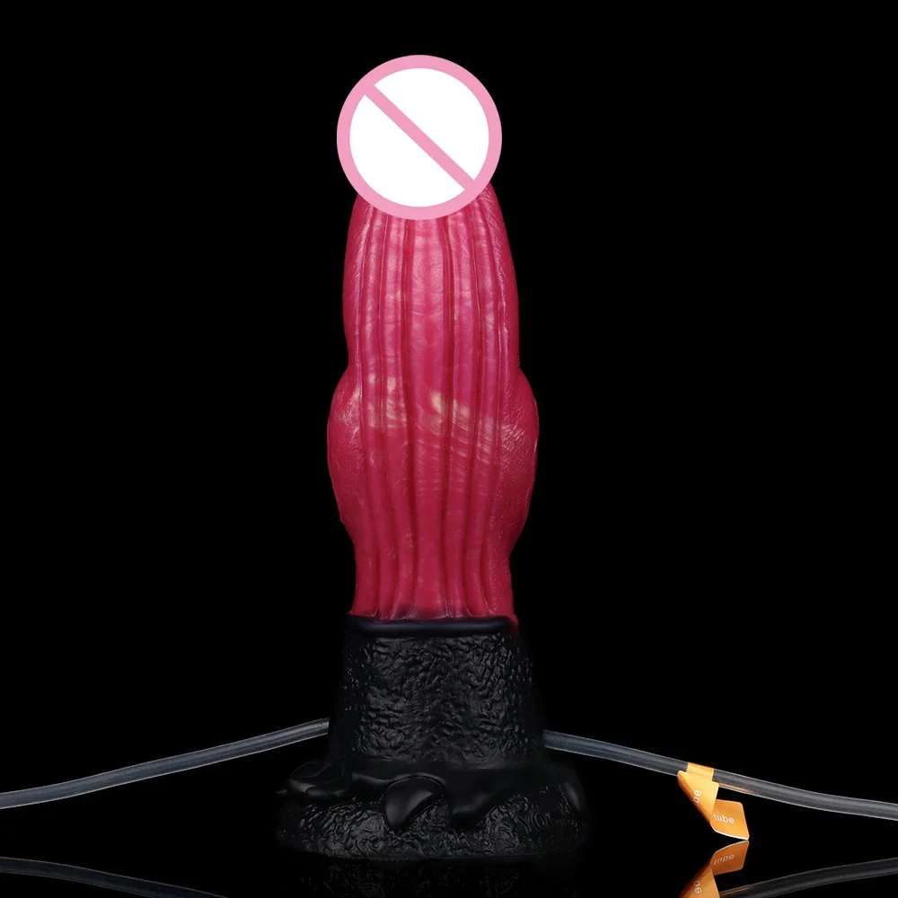Fantasy Horse Dildo with Ejaculation Inflatable Flexible Function Fantasy Dildo for Adult Sex Game