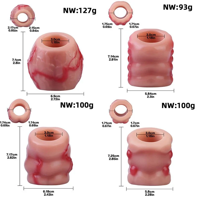 Male Silicone Penis Ring Sex Toy with Realistic Feel Effectively Enhances the Experience Beast Tamer Cock Ring