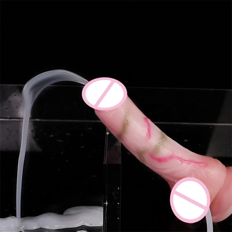 Fantasy Realistic Adult Toys for Women Monster Squirting Dildos Ejaculating Dildo With Injectors Enema Bulb
